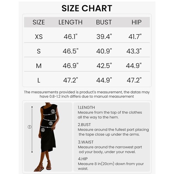 🌿🎨 NEW Riatour XS Pale Green Midi Dress –  Asymmetric Straps, Cotton, Pockets - Picture 5 of 10